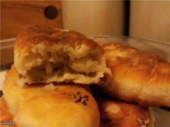 Пирожки с картошкой постные. Тесто пирожковое на закваске бездрожжевое