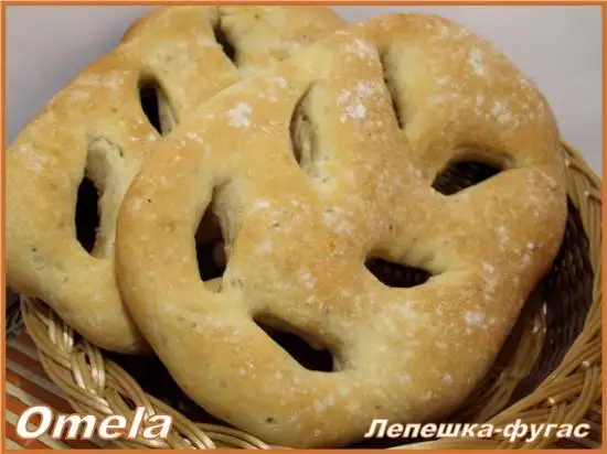 Лепешка-фугас с анисом на опаре