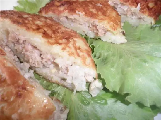 Деруны с мясом