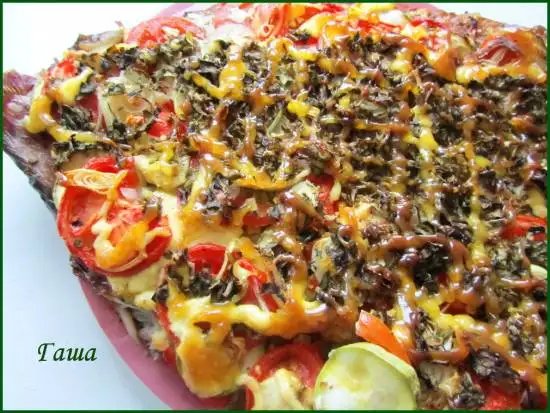 Карп, запечённый с овощами