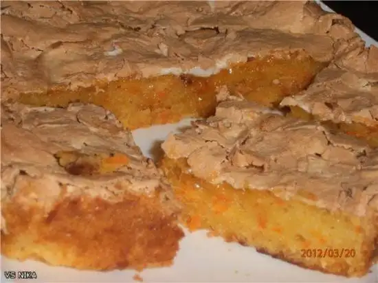 Морковный пирог (на бисквитной основе)