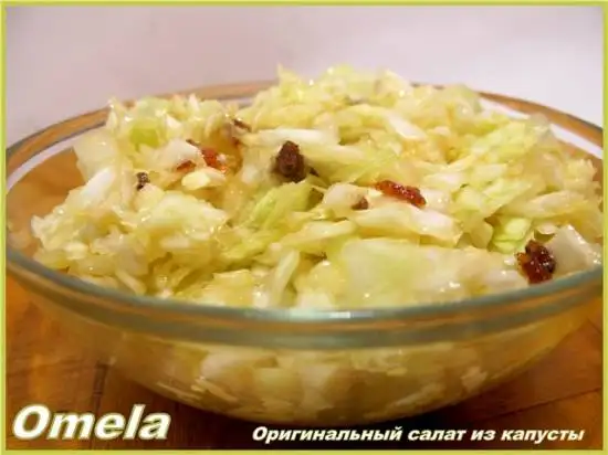 Оригинальный салат из капусты