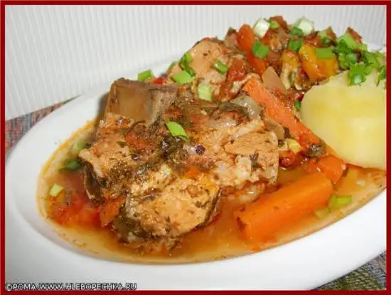 Рагу мясное с овощами (скороварка Brand 6050)