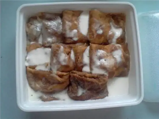 Блины на закваске с яблоком и корицей