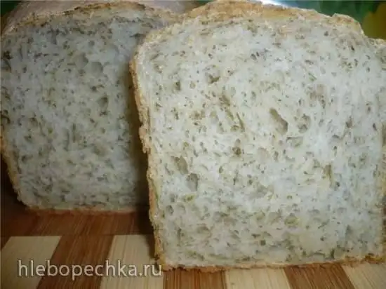 Хлеб рисовый с зеленью и чесноком (в духовке)