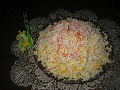 Тёртый крабовый салат