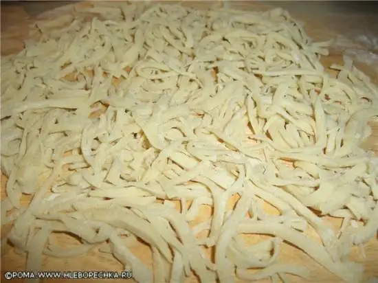 Лапша домашняя быстрая
