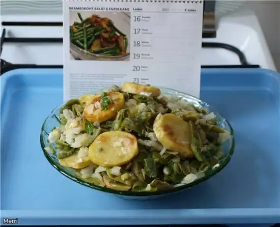 Салат с картофелем и фасолью