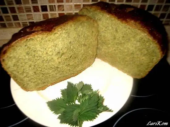 Зеленый хлеб с крапивой