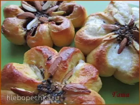 Булочки-цветочки