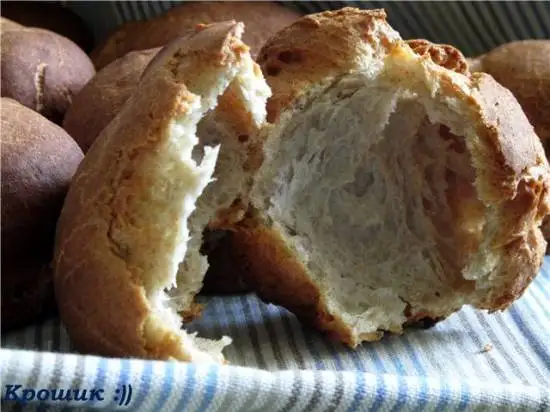 Булочки ржаные заварные
