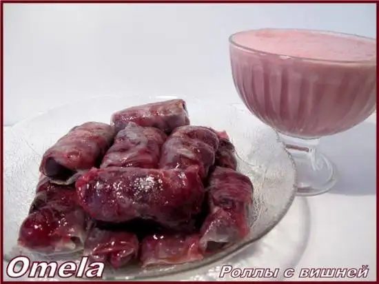 Роллы с вишней