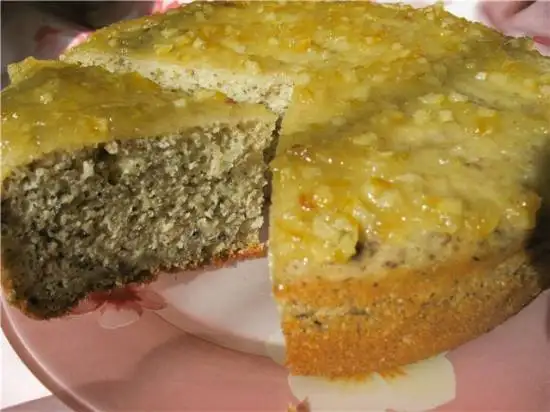 Бананово-ореховый манник с лимонным джемом
