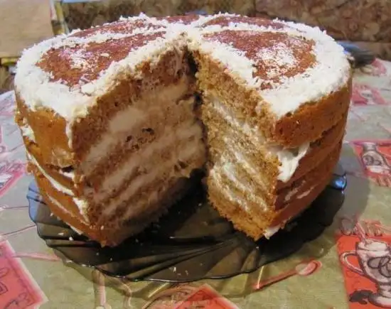 Медовик в мультиварке
