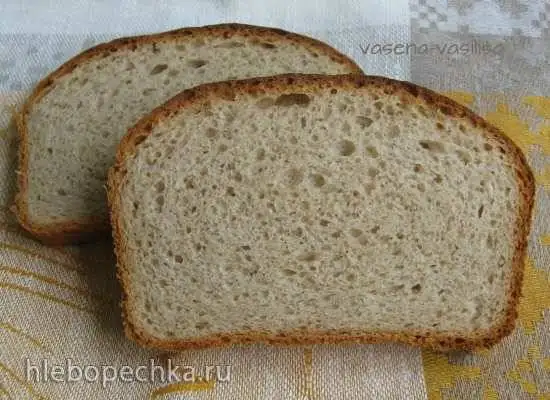 Серый пшеничный хлеб на меду методом холодной растойки