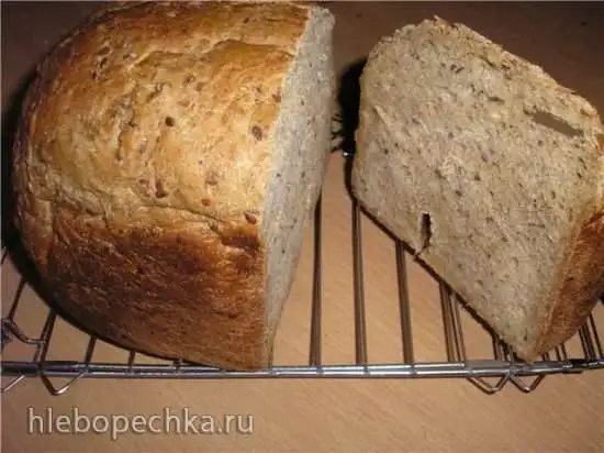 Хлеб со смесью 8 злаков в хлебопечке