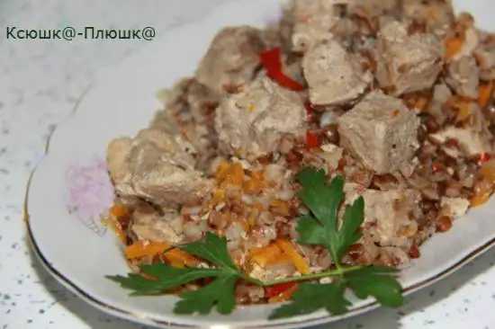 Гречка по-купечески в горшочках (аэрогриль Brand 35128)