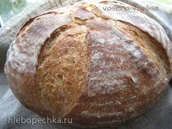 Хлеб пшеничный на закваске с полбяной мукой