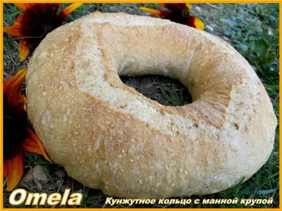 Кунжутное кольцо с манной крупой (в духовке)
