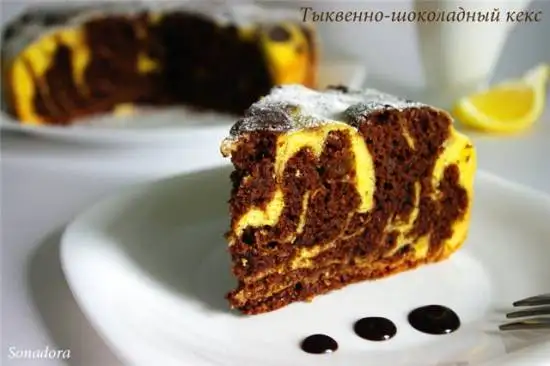 Кекс тыквенно-шоколадный