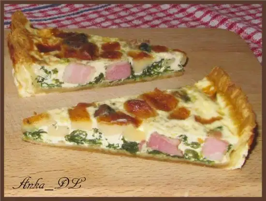 Тарт со шпинатом и козьим сыром (Spinach and Goat Cheese Tart)