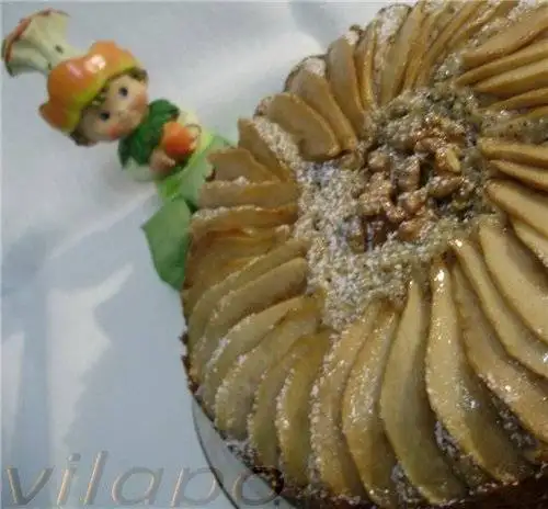 Пряный торт с грушами и кардамоном