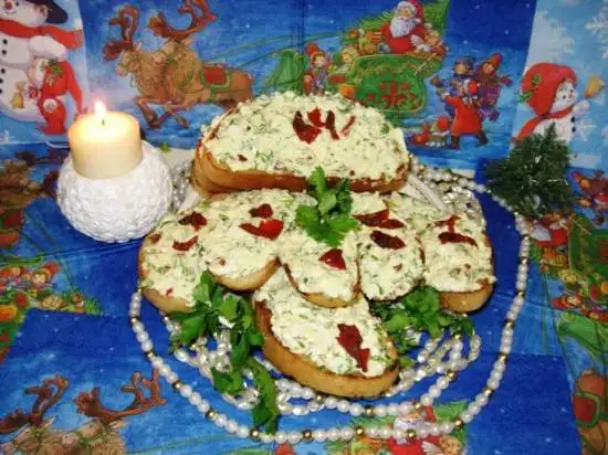 Бутерброды из яичной массы «Новогодние»
