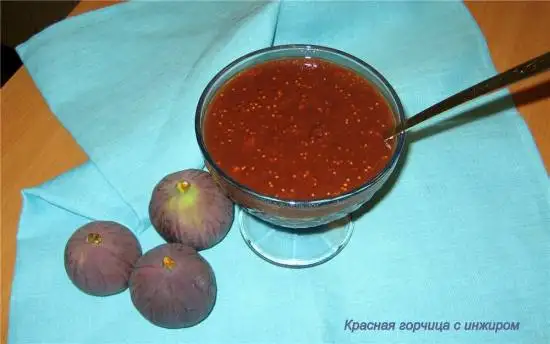 Красная горчица с инжиром