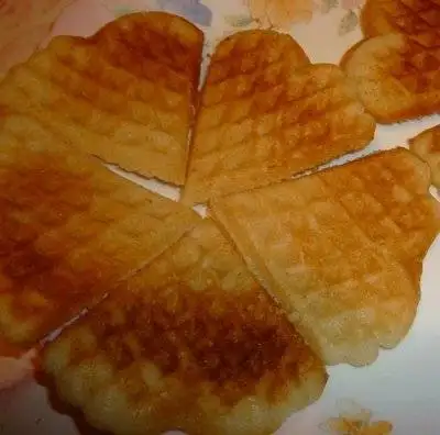 Вкуснющие рассыпчатые вафли-печенье