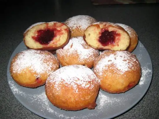 Берлинеры (немецкие пончики с начинкой)