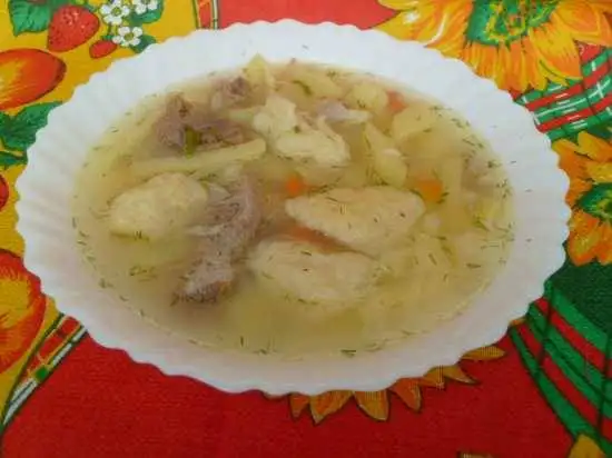 Суп с клецками в мультиварке Moulinex Minute Cook