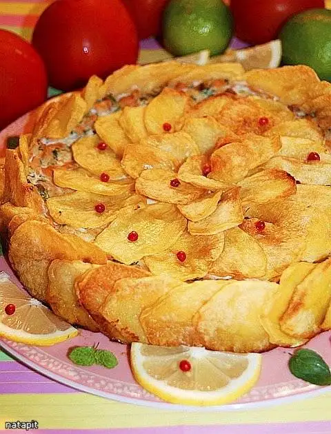 Итальянская картофельная «шарлотка»
