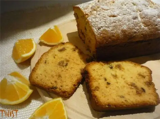 Кекс апельсиновый с инжиром