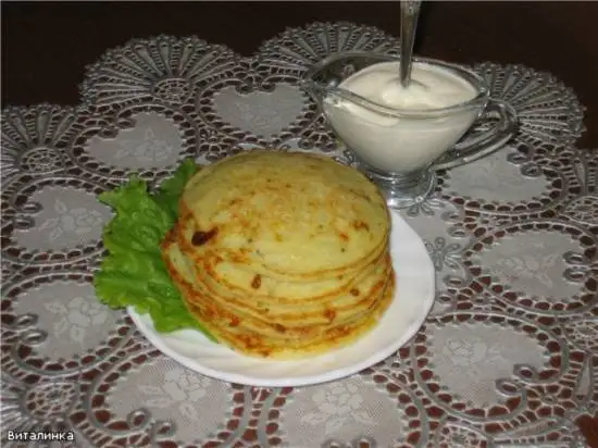 Блины картофельно-сырные