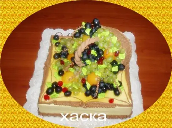 Торт «Опрокинутая корзина» (мастер-класс)