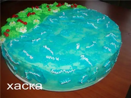«Море» из крема (мастер-класс)