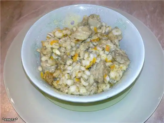 Перловка с мясом в мультиварке Panasonic 181