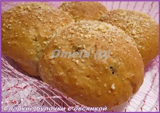 Сладкие булочки с овсянкой
