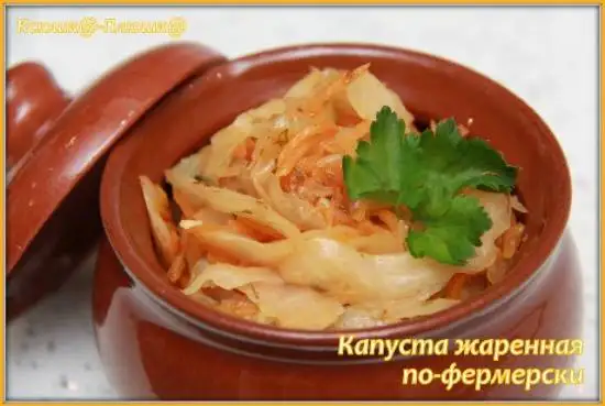Капуста жаренная по-фермерски (скороварка Brand 6050)