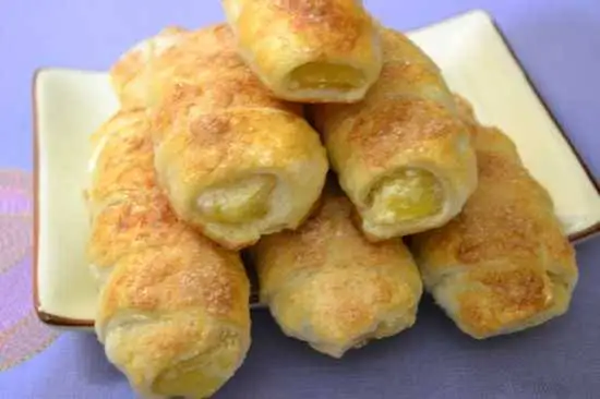Трубочки с ананасом