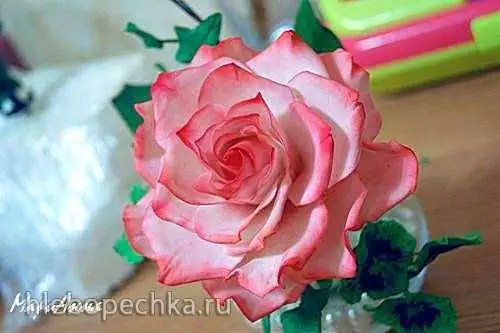 Роза из мастики (мастер-класс)