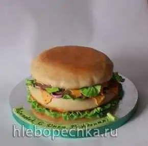 Торт «Гамбургер» (мастер-класс по сборке)