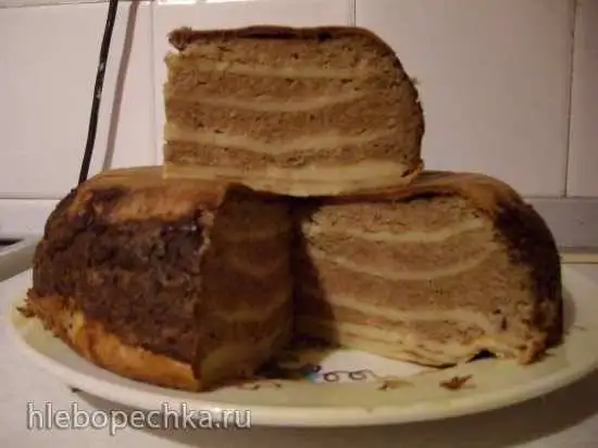 Печеночный торт с блинами в мультиварке Brand 37501