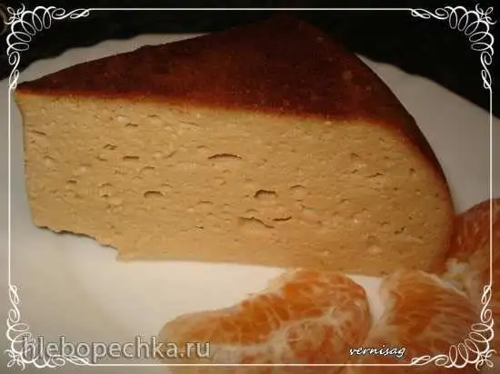 Творожная запеканка с вареной сгущенкой в мультиварке Brand 37501