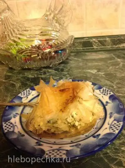 Баница с брынзой и шпинатом
