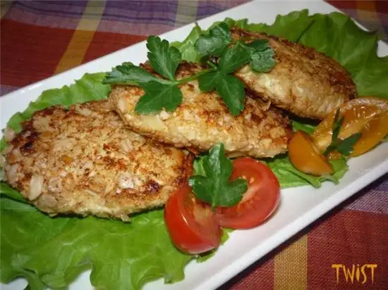 Котлеты куриные с чечевицей и сыром «Фета»