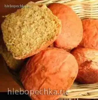 Булочка розовая, не калорийная в духовке