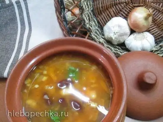 Суп из фасоли с пряностями «Три боба»