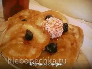 Оладьи пшенично-ржаные постные