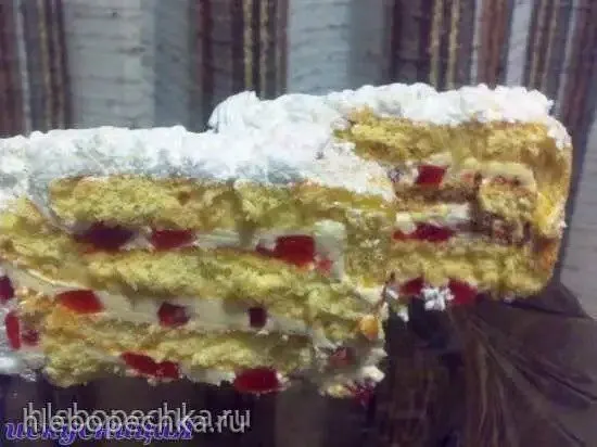 Желейные кубики в креме для прослойки торта